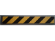 Part No: 6636pb155  Name: Tile 1 x 6 with Black and Yellow Danger Stripes Pattern (Sticker) - Set 79117