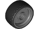 Part No: 72206pb01  Name: Wheel 24 x 12 with Pin Hole with Molded Black Hard Rubber Tire Pattern