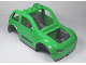 Part No: 85353c01pb01  Name: Duplo, Toolo Car Chassis Assembly with Bright Green Body and Dark Bluish Gray Interior