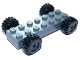 Part No: 85559c01  Name: Vehicle, Base Fast Food Racer 2 x 7 x 2/3 with Black Wheels