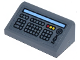 Part No: 85984pb403  Name: Slope 30 1 x 2 x 2/3 with Cash Register Keyboard with Bright Light Blue Bar, Red and Yellow Buttons, and Ninjago Logogram 'KEY' Pattern (Sticker) - Set 71799