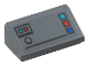 Part No: 85984pb464  Name: Slope 30 1 x 2 x 2/3 with Control Panel with Medium Azure, Red, and Blue Buttons and Black Line Pattern (Sticker) - Set 77073