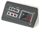 Part No: 85984pb496  Name: Slope 30 1 x 2 x 2/3 with Control Panel with Black Techno-Blade, Red Crosshair, Buttons and Lights on Silver Rectangles Pattern (Sticker) - Set 70726