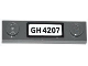 Part No: 92593pb018  Name: Plate, Modified 1 x 4 with 2 Studs without Groove with 'GH 4207' Pattern (Sticker) - Set 4207