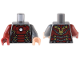 Part No: 973pb5039c01  Name: Torso Armor with White Circle and Dark Red and Gold Plates (Partial Mark 43) Pattern / Dark Bluish Gray Arm Left / Dark Red Arm Right / Light Nougat Hand Left / Dark Red Hand Right
