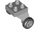 Part No: 13534c01pb01  Name: Duplo Airplane Landing Gear with 4 Studs on Top and 2 Wheels with Classic Pattern