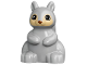 Part No: 18115pb01  Name: Duplo Squirrel with Tan Face, Black and White Eyes, and Dark Brown Nose Pattern