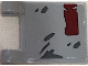 Part No: 2335pb188  Name: Flag 2 x 2 Square with SW Dark Red and Dark Gray Markings Pattern on Both Sides (Stickers) - Set 75202