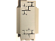 Part No: 2345pb12  Name: Panel 3 x 3 x 6 Corner Wall with Bricks, Black Mortar and White Highlights Pattern C (Sticker) - Set 7094