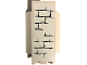 Part No: 2345pb15  Name: Panel 3 x 3 x 6 Corner Wall with Bricks, Black Mortar and White Highlights Pattern F (Sticker) - Set 7094