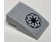 Part No: 24309pb068  Name: Slope, Curved 3 x 2 with Black SW Galactic Republic Logo Pattern (Sticker) - Set 75360