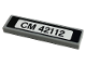 Part No: 2431pb0696  Name: Tile 1 x 4 with 'CM 42112' Pattern (Sticker) - Set 42112