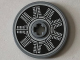 Part No: 2723pb068  Name: Technic, Disk 3 x 3 with Silver and Black Radial Engine Pattern (Sticker) - Set 76075