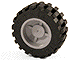 Part No: 30285c01  Name: Wheel 18mm D. x 14mm with Black Tire 30.4 x 14 (30285 / 30391)