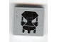 Part No: 3068pb0402  Name: Tile 2 x 2 with Black Exo-Force Skull Pattern (Sticker) - Set 7709
