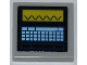 Part No: 3068pb0646  Name: Tile 2 x 2 with Oscilloscope and Keyboard Pattern (Sticker) - Set 6860