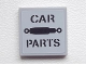 Part No: 3068pb0745  Name: Tile 2 x 2 with 'CAR PARTS' and Shock Absorber Pattern (Sticker) - Set 9486