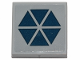 Part No: 3068pb1345  Name: Tile 2 x 2 with Dark Blue Triangles in Hexagonal Pattern (SW Separatists Insignia) (Sticker) - Set 75283