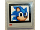 Part No: 3068pb1938  Name: Tile 2 x 2 with Pixelated Sonic the Hedgehog Head on White Background Pattern (Sticker) - Set 21331 (Sonic the Hedgehog One-Up Video Monitor)