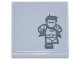 Part No: 3068pb2506  Name: Tile 2 x 2 with Dark Bluish Gray Robin Minifigure Running Pattern (Sticker) - Set 76271