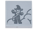 Part No: 3068pb2530  Name: Tile 2 x 2 with Dark Bluish Gray Scarecrow Minifigure and Smoke Pattern (Sticker) - Set 76271