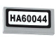 Part No: 3069pb0307  Name: Tile 1 x 2 with 'HA60044' Pattern (Sticker) - Set 60044