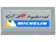Part No: 3069pb0402  Name: Tile 1 x 2 with 'GT3R hybrid' and MICHELIN Logo Pattern (Sticker) - Set 75912