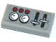 Part No: 3069pb0752  Name: Tile 1 x 2 with Levers, Gauges and 3 Red Buttons Pattern (Sticker) - Set 60103