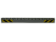 Part No: 32278pb033  Name: Technic, Liftarm Thick 1 x 15 with Yellow and Black Danger Stripes Pattern (Stickers) - Set 9397