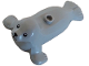 Part No: 3380pb01  Name: Seal with Stud on Back with Black Eyes, Nose, Mouth and Whisker Dots Pattern