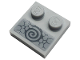 Part No: 33909pb007  Name: Tile, Modified 2 x 2 with Studs on Edge with Spiral and Cracks Pattern (Sticker) - Set 71721