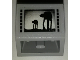 Part No: 3660pb019  Name: Slope, Inverted 45 2 x 2 with Flat Bottom Pin with Black Rectangles, Screen with SW Hoth AT-ATs Silhouettes Pattern (Sticker) - Set 7879
