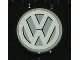 Part No: 4150pb042  Name: Tile, Round 2 x 2 with VW Logo White Pattern (Sticker) - Set 10187