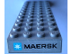 Part No: 4202pb01  Name: Brick 4 x 12 with Maersk Logo on Light Bluish Gray Background Pattern on Both Ends (Stickers) - Set 10241