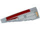 Part No: 50955pb019  Name: Wedge 10 x 3 Left with Dark Red Stripe and SW V-Wing Starfighter Pattern (Stickers) - Set 75039