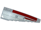 Part No: 50956pb019  Name: Wedge 10 x 3 Right with Dark Red Stripe and SW V-Wing Starfighter Pattern (Stickers) - Set 75039