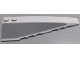 Part No: 50956pb041  Name: Wedge 10 x 3 Right with Dark Bluish Gray Panel Pattern (Sticker) - Set 75096