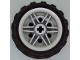 Part No: 56145c04  Name: Wheel 30.4mm D. x 20mm with No Pin Holes and Reinforced Rim with Black Tire 43.2mm D. x 26mm Balloon Small (56145 / 61481)