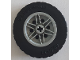 Part No: 56904c03  Name: Wheel 30mm D. x 14mm with Black Tire 49.5 x 14 (56904 / 70490)