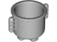 Part No: 5729  Name: Duplo Utensil Kettle with Closed Ridged Handles 2 x 2 x 1 1/2