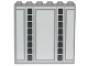 Part No: 59349pb150  Name: Panel 1 x 6 x 5 with SW Cloud City Gray Lines and Panels Wall Ornament Pattern (Sticker) - Set 75222