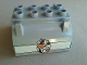 Part No: 59684pb04  Name: Duplo Container Tank Upper Section with Cow Holding Glass of Milk Small Pattern