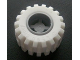 Part No: 6014bc02  Name: Wheel 11mm D. x 12mm, Hole Notched for Wheels Holder Pin with White Tire Offset Tread Small Wide (6014b / 6015)