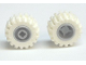 Part No: 6014bc06  Name: Wheel 11mm D. x 12mm, Hole Notched for Wheels Holder Pin with White Tire Offset Tread Small Wider, Beveled Tread Edge (6014b / 60700)