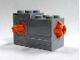 Part No: 61100c01  Name: Windup Motor 2 x 4 x 2 1/3 with Orange Release Button