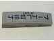 Part No: 61678pb106R  Name: Slope, Curved 4 x 1 with Dark Blue Aurebesh Characters '45074-L' Pattern Model Right Side (Sticker) - Set 75046