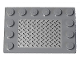 Part No: 6180pb109  Name: Tile, Modified 4 x 6 with Studs on Edges with Silver Tread Plate Pattern (Sticker) - Set 8292/8289