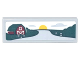 Part No: 63864pb178  Name: Tile 1 x 3 with Landscape, Road, Barn, Clouds, and Sunset Pattern (Sticker) - Set 10290