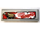 Part No: 63864pb247  Name: Tile 1 x 3 with 'BBQ champs'19' and Hot Dog on Grille Pattern (Sticker) - Set 70436