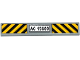 Part No: 6636pb107  Name: Tile 1 x 6 with 'AC 15689' and Black and Yellow Danger Stripes Pattern (Sticker) - Set 76032
